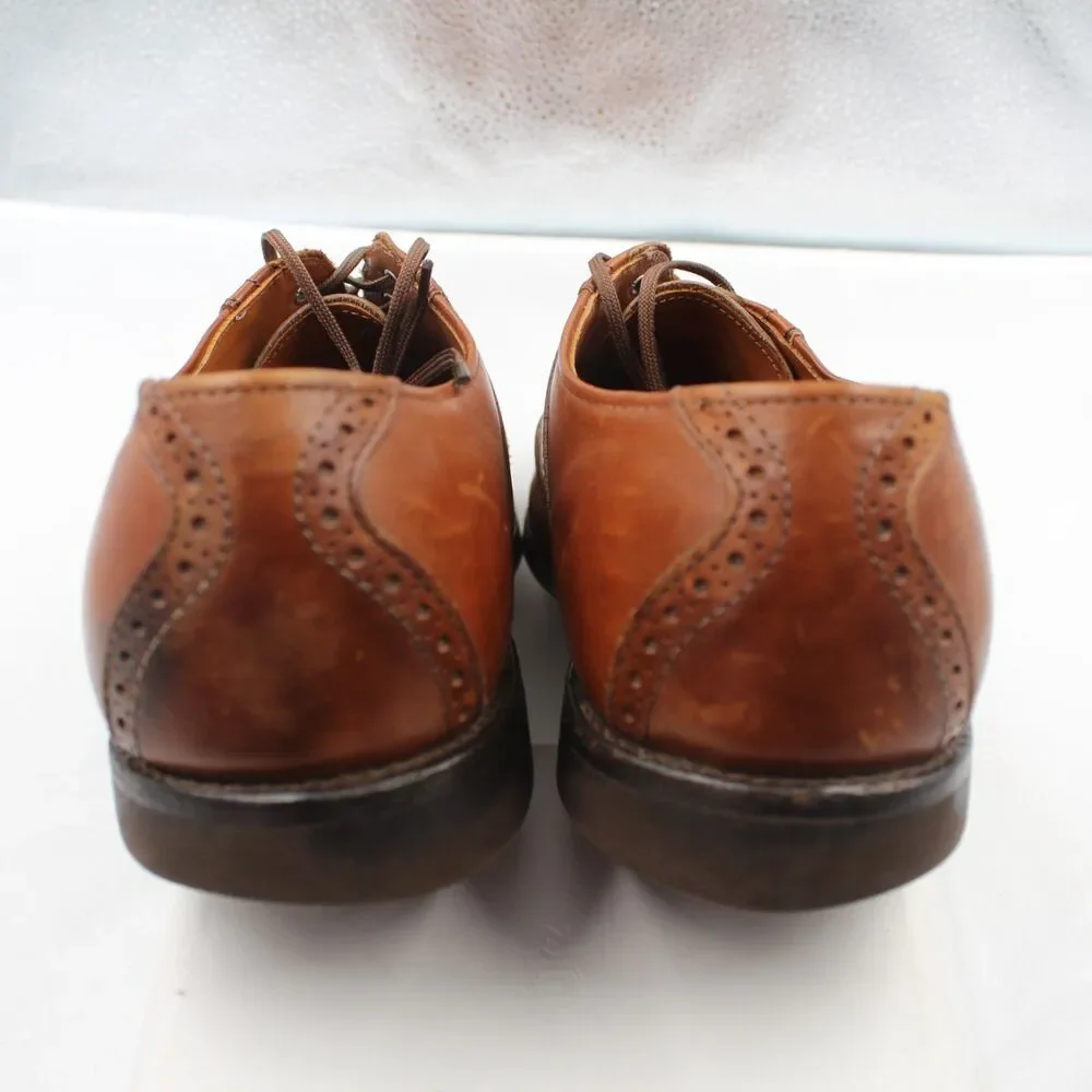 Allen Edmonds Size 10D Saddle Oxford Brogue Dress Shoes Brown Leather 20709